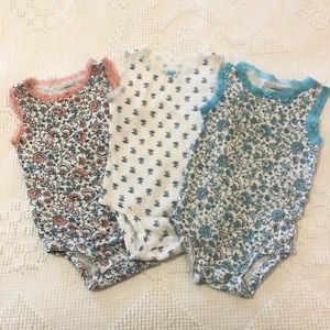 Sleeveless Floral onesies